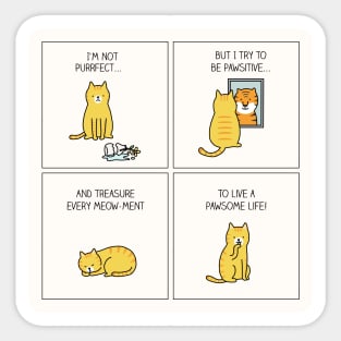 Paws for thoughts Sticker